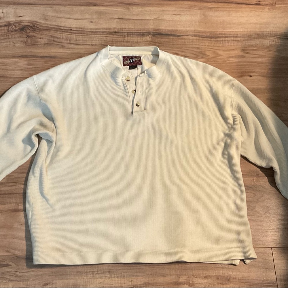 Cream Long Sleeve Thermal Shirt
